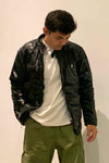 Metallic Winter Jacket Black