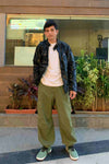 Metallic Winter Jacket Black